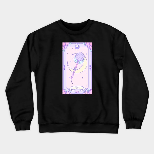 Fool - Pastel Tarot Crewneck Sweatshirt by Cosmic Queers